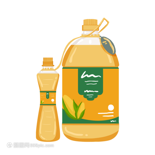 手绘风食用油的艺术与健康